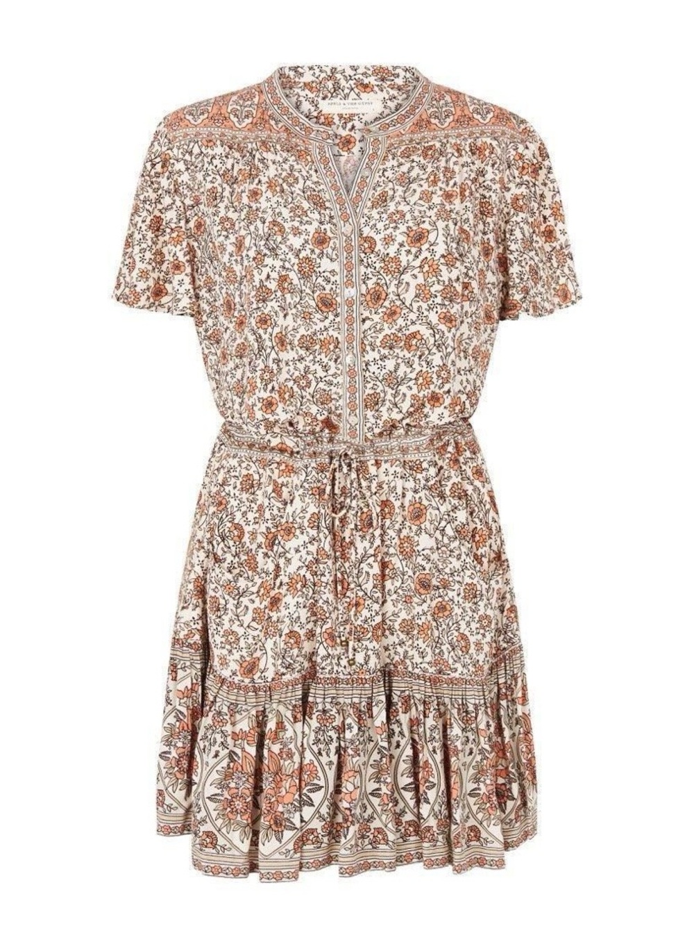 Spell & The Gypsy Collective Jasmine Flutter Sleeve Playdress Small - Picture 2 of 7